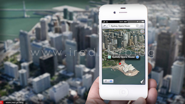 Apple Maps Flyover σε iPhone 1