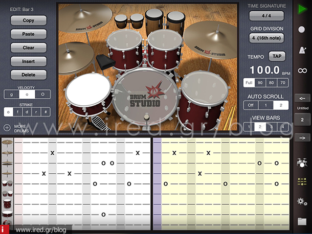 18-ired-iPad as music studio 3-drumstudio