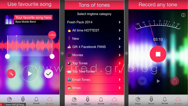 ired iphone ringtones apps 08 th
