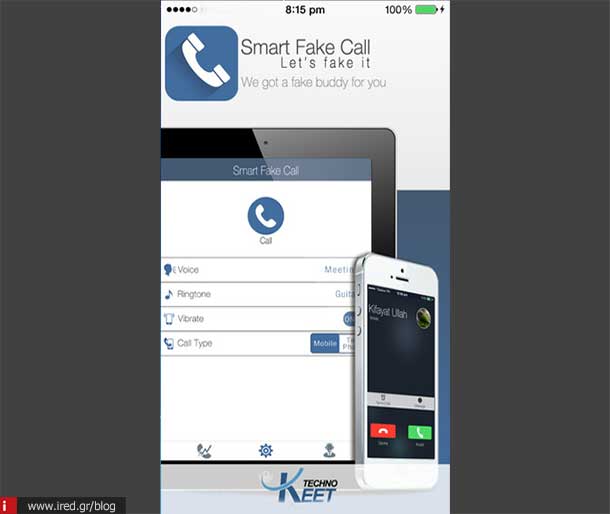 ired ios apps smart fake call app 01