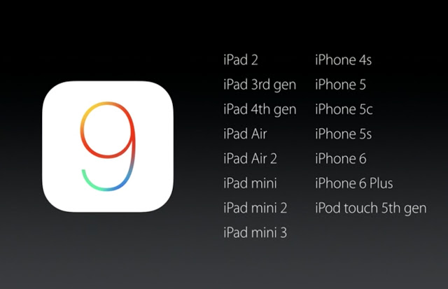 iOS 9 Supported devices