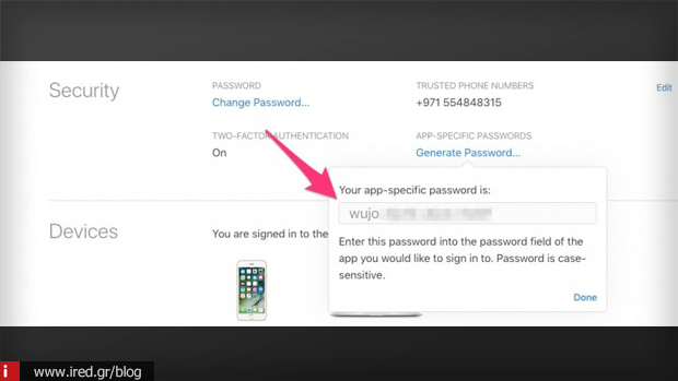 5 app specific password