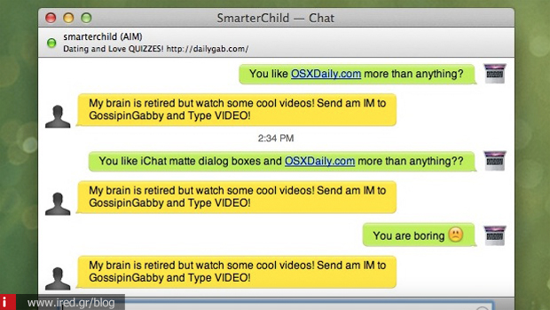 3 iChat messages