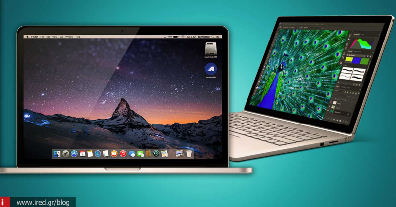 Συγκριτικό: Microsoft Surface Book εναντίον Apple MacBook Pro 13