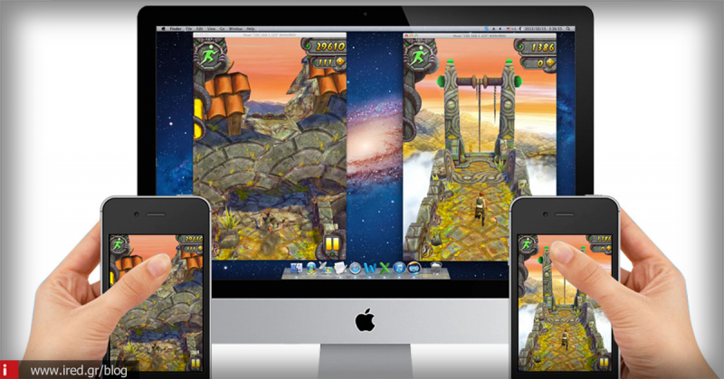Απεικόνιση της οθόνης iOS συσκευής σε Mac ή Windows