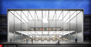 Νέο κατάστημα της Apple στην περιοχή Hangzhou στη Κίνα, φωτογραφίζει τον σχεδιασμό του καταστήματος στο San Francisco.