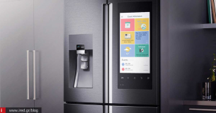 Το νέο τετράπορτο ψυγείο της Samsung έχει μια οθόνη αφής 21,5 ιντσών