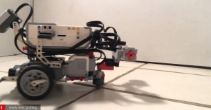 LegoRobot λειτουργεί με το μυαλό ενός σκουληκιού