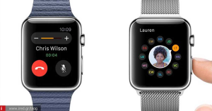 Λήψη και πραγματoποίηση κλήσης κάνοντας χρήση του Apple Watch